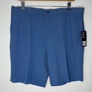 Walter Hagen Perfect 11 Mini Houndstooth Golf Shorts Coastline Blue sz 40